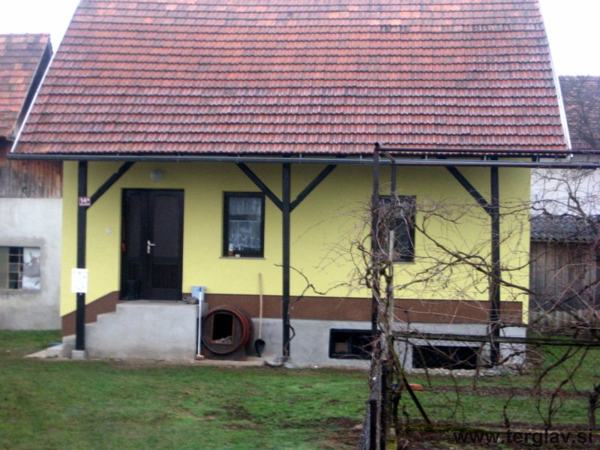 Obnovljena rumena fasada hiše